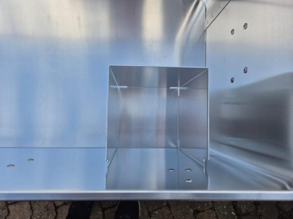 Alukiste Alubox Feuerwehr Transportbox Kiste Typ 6 mit Trennwand 80x40x30